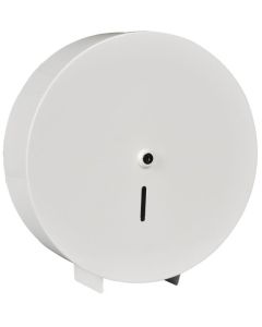 Toalett dispenser for jumboruller Abena hvit stål