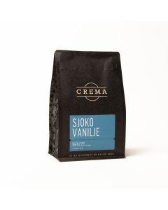 Crema Sjokolade og Vanilje Hele kaffeønner 250g
Kombinasjonen av den vel balanserte colombianske kaffen og den tilsatte aromaen gir en spennende smaksopplevelse, og resulterer i en fyldig smaksrik kopp med middels syre.