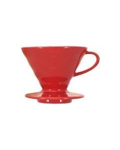 HARIO V60 Håndbrygger 01 Keramikk rød