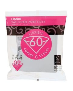 HARIO Papirfilter for V60 Håndbrygger 02 (100stk)