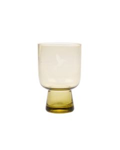 Glass HK Living gravert vannglass grønn Stor Produktet er laget for hånd og produktene kan variere i utseende, både fra hverandre og fra bildet. Stor: Høyde: 12,5 cm. Diameter: 7,5 cm. Art. nr. 34107-02
