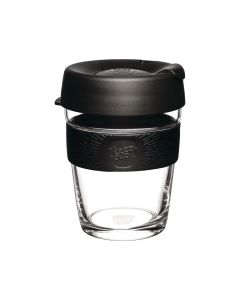 Solid kopp i herdet glass. Glass er den beste måten å oppbevare ditt brygg, glass kan enkelt renses helt så du slipper termos smaken som oppstår med de fleste andre materialer.