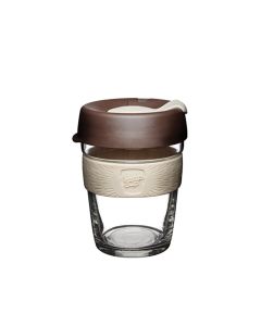 Solid kopp i herdet glass. Glass er den beste måten å oppbevare ditt brygg, glass kan enkelt renses helt så du slipper termos smaken som oppstår med de fleste andre materialer.