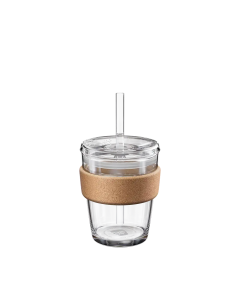Solid kopp i herdet glass. Glass er den beste måten å oppbevare ditt brygg, glass kan enkelt renses helt så du slipper termos smaken som oppstår med de fleste andre materialer.
